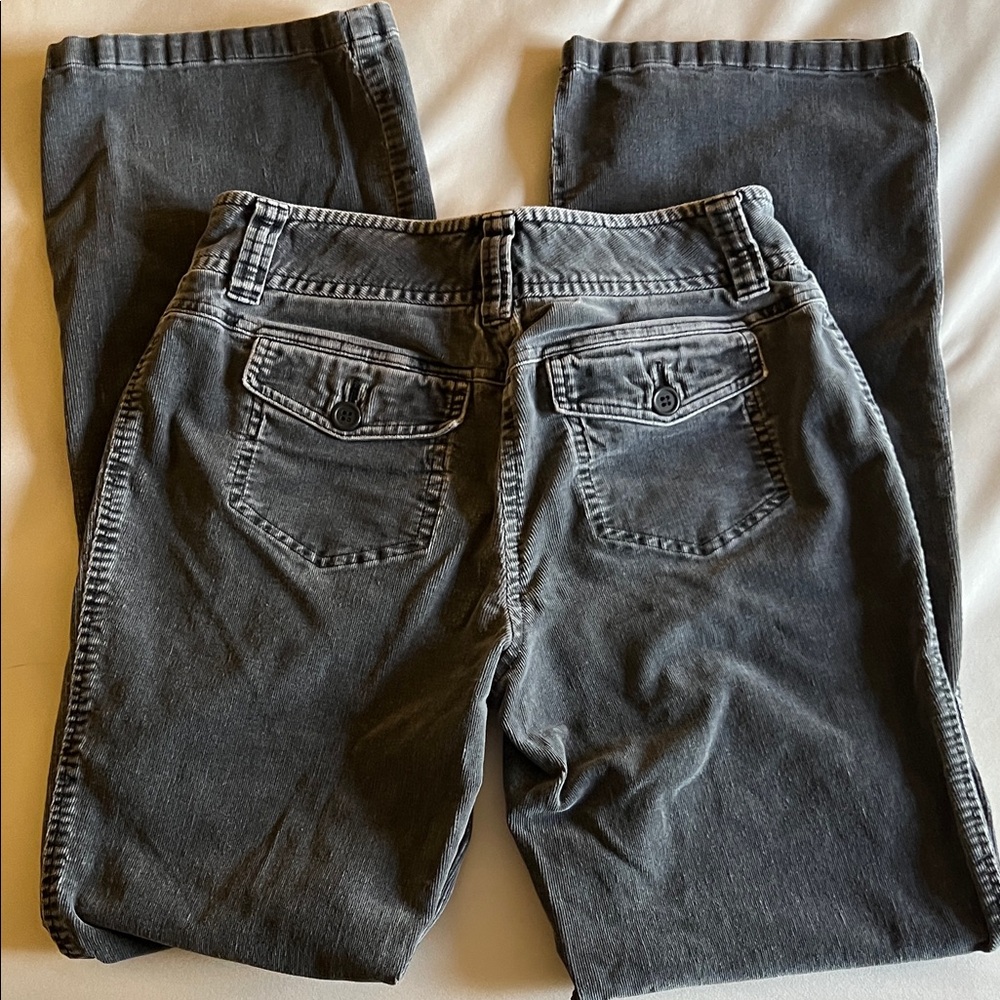 INC International Concepts Gray Flare & Wide Leg Corduroy Jeans Size 4